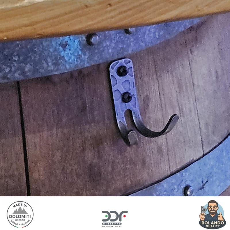 Appendiabiti con gancio doppio in Ferro - Thumbnail 8