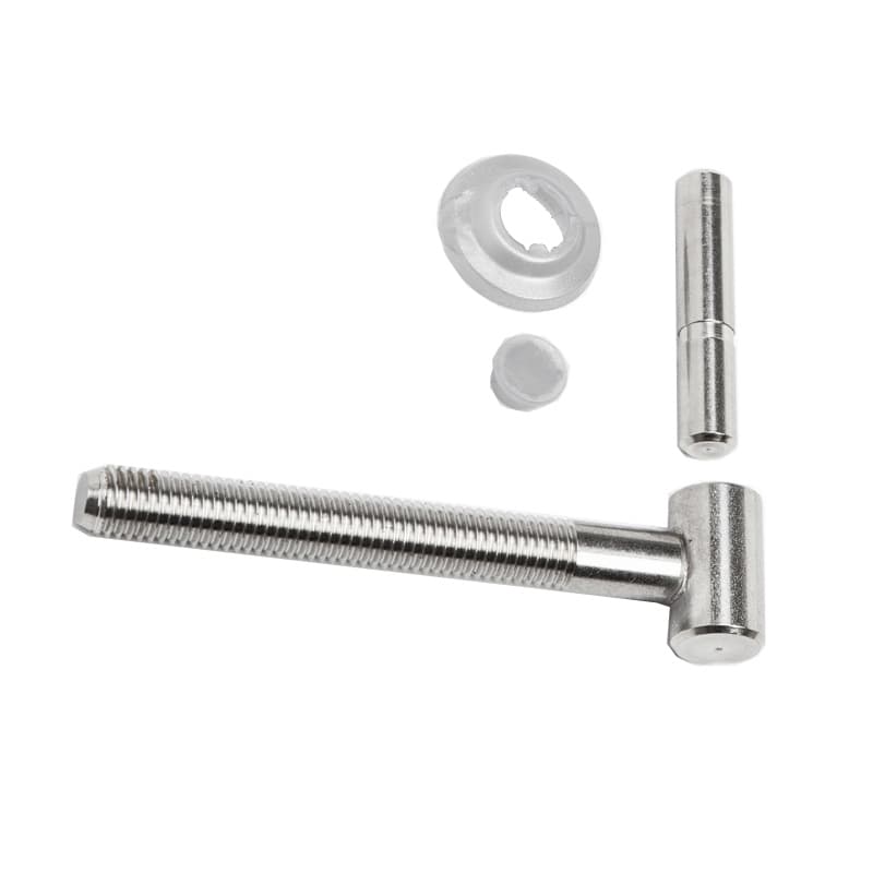 Cardine a vite con sistema anti-sfilamento in Inox AISI 316 - Immagine 1