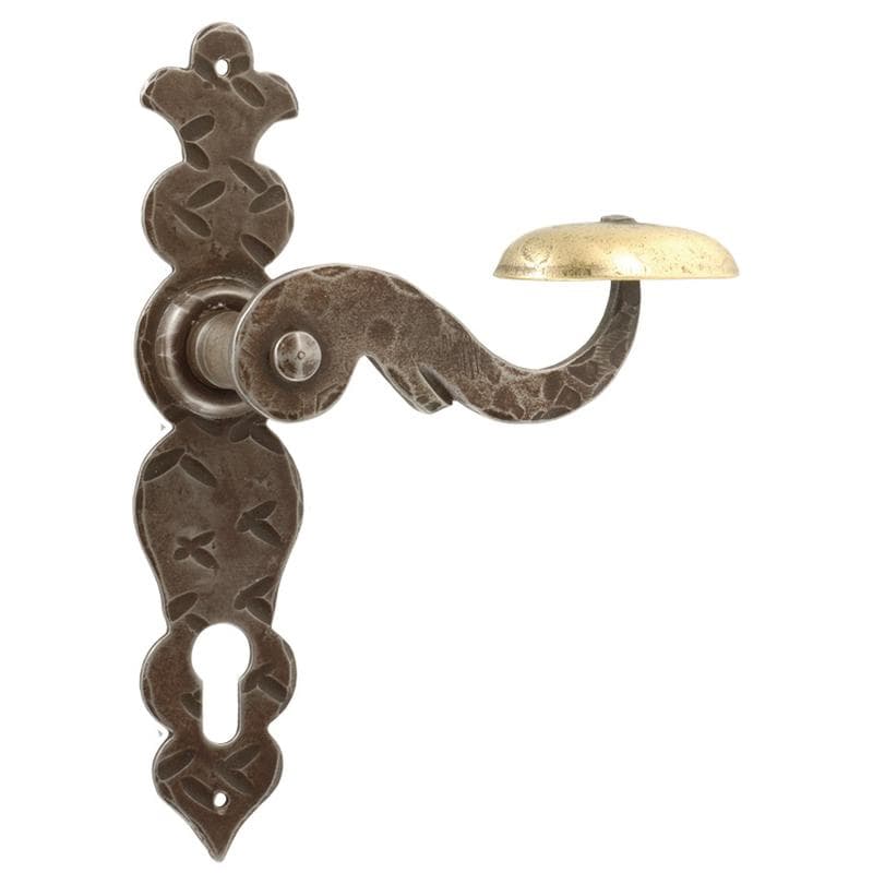 Ruggine • Ferro • Foro cilindro - distanza 85mm -  senza molla