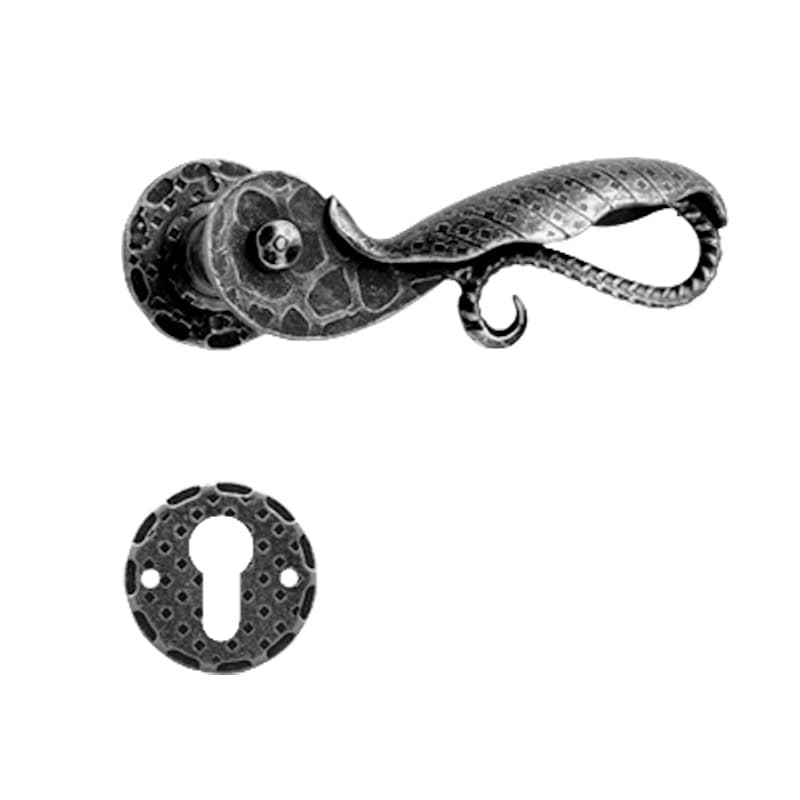 Maniglia con rosetta e bocchetta