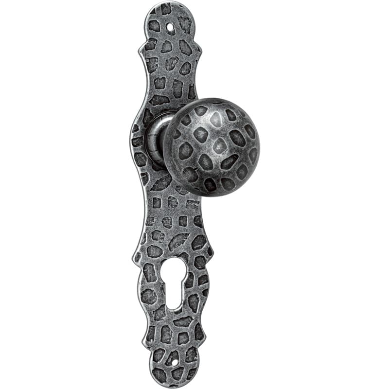 Pomolo decentrato girevole con placca