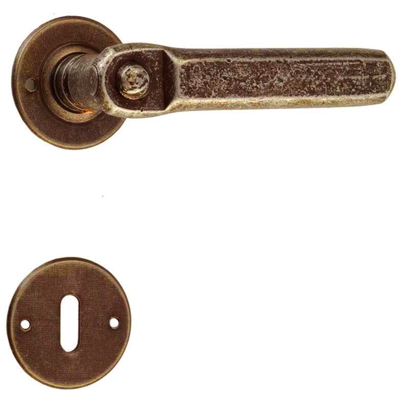 Ruggine  • Ferro • Foro normale -  con molla di ritorno 